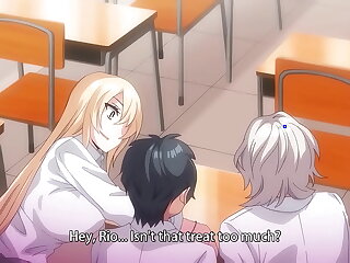 Two Busty Hentai Establishing Girls Enjoy a Threesome