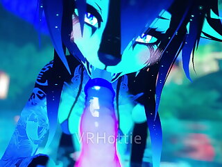 POV Furry Think the world of In Hot Spring Lap Dance VRChat ERP